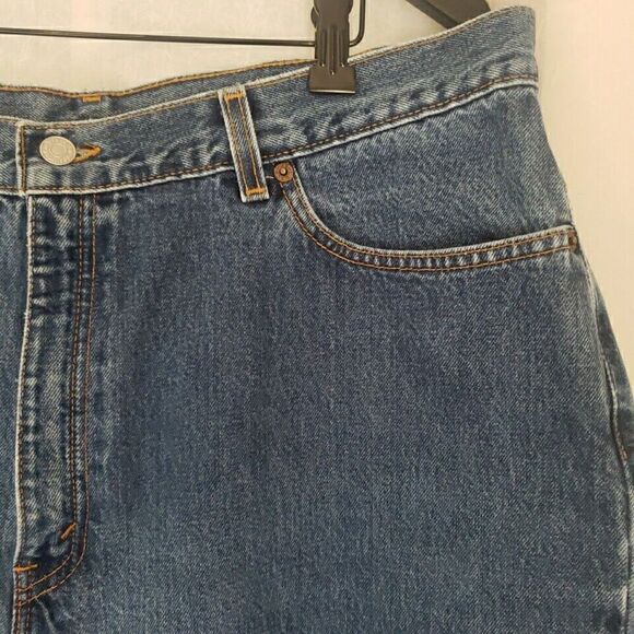 VTG Levi's 550 Jeans Relaxed Tapered 20 W S USA MADE High Rise 36 x 28 2000 Y2K - Picture 4 of 16